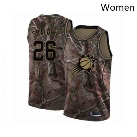 Womens Phoenix Suns 26 Ray Spalding Swingman Camo Realtree Collection Basketball Jersey
